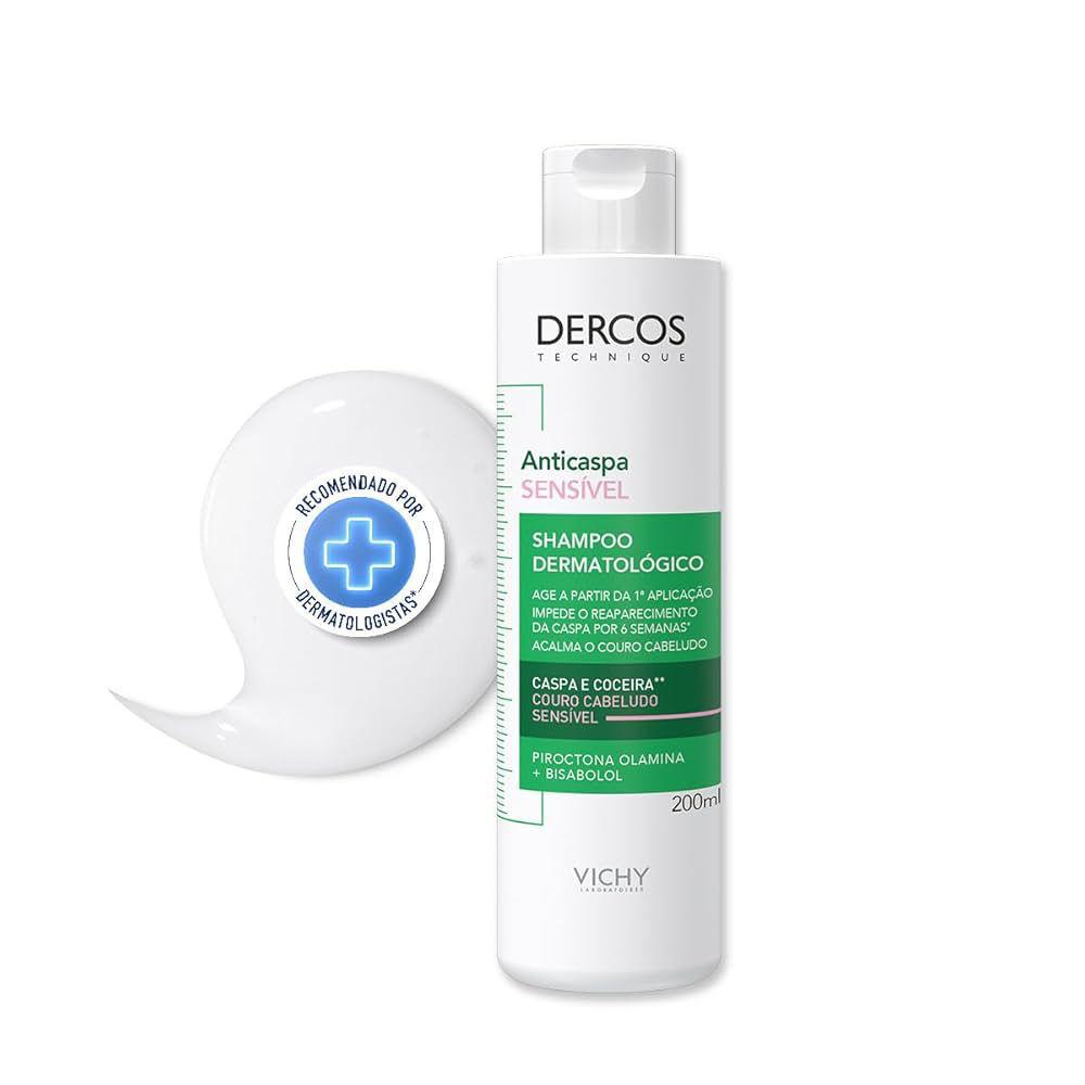 Shampoo Anticaspa Vichy Dercos para Couro Cabeludo Sensível