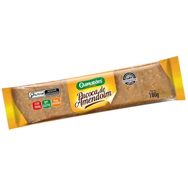 Paçoca De Amendoim 180g Guimarães
