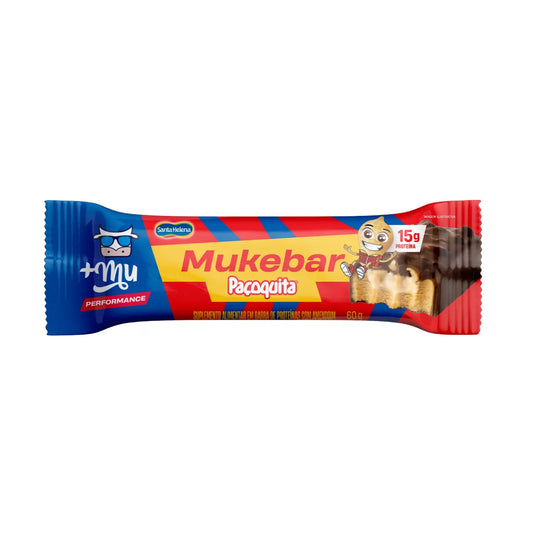 Mukebar Paçoquita Protein Bar 60g - Energy and Flavor in Every Bite