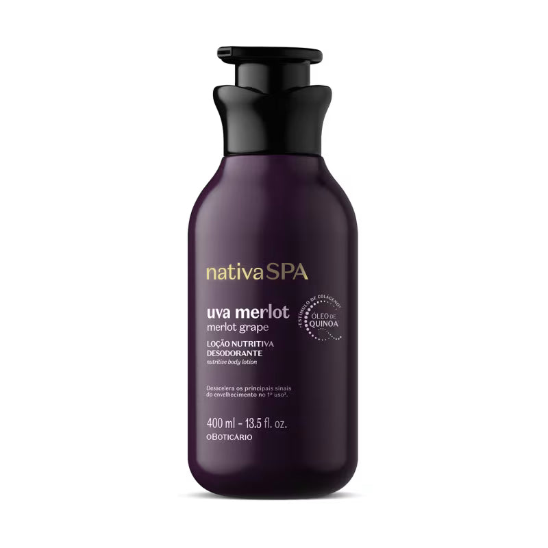Nativa Spa Merlot Grape Deodorizing Nourishing Lotion 400ml
