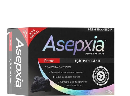 Sabonete Facial em Barra Asepxia Antiacne Detox