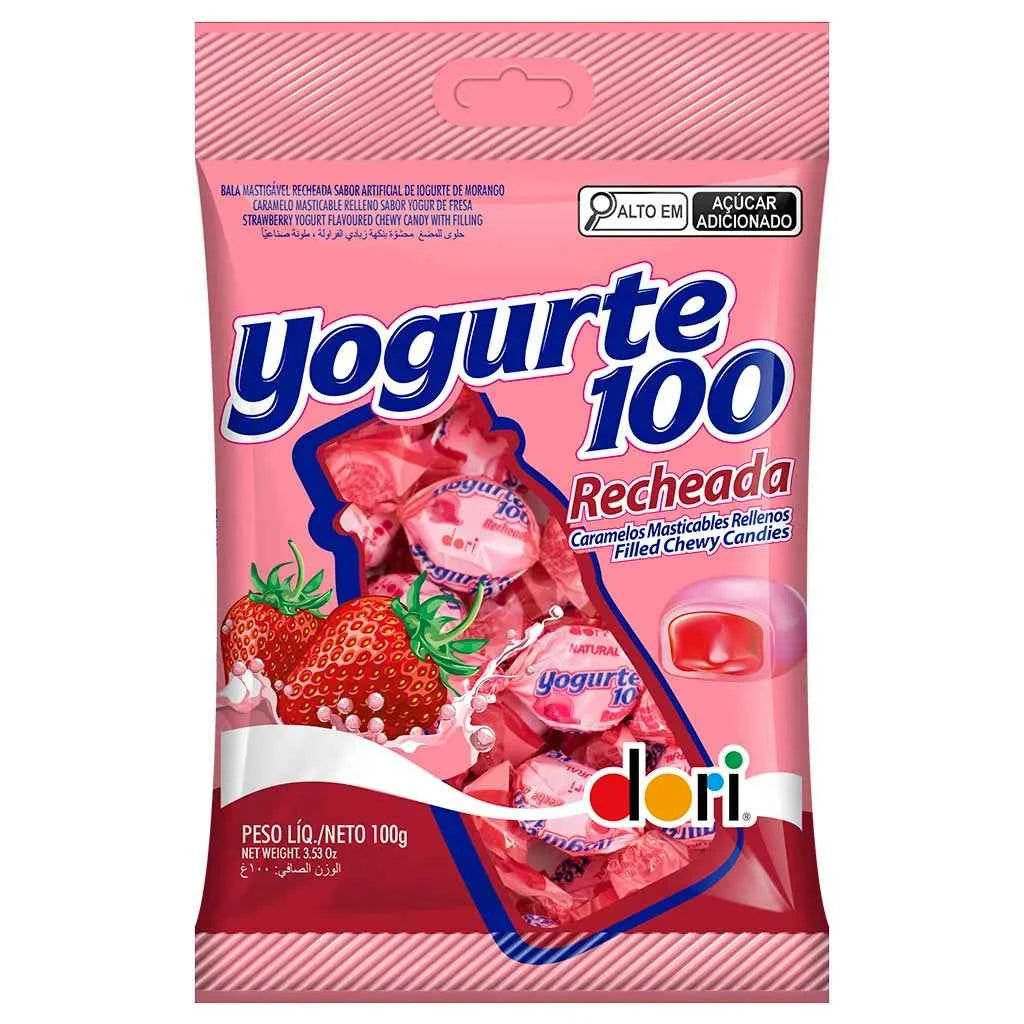 Bala Yogurte100 Recheada 100 100g Dori