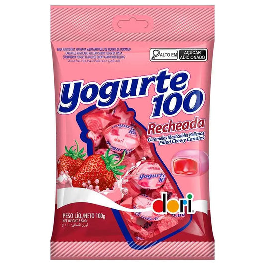 Bala Yogurte100 Recheada 100 100g Dori