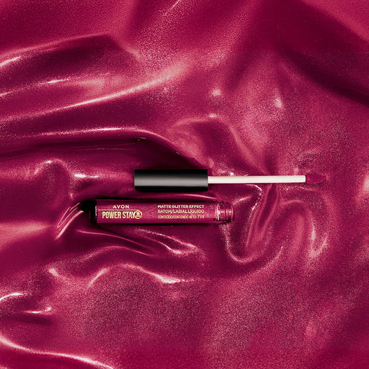 Matte Liquid Lipstick with Shimmer Effect - Avon