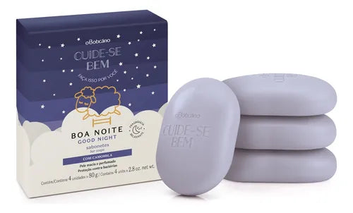 Cuide-se Bem Good Night Bar Soap - Pack with 4 Units