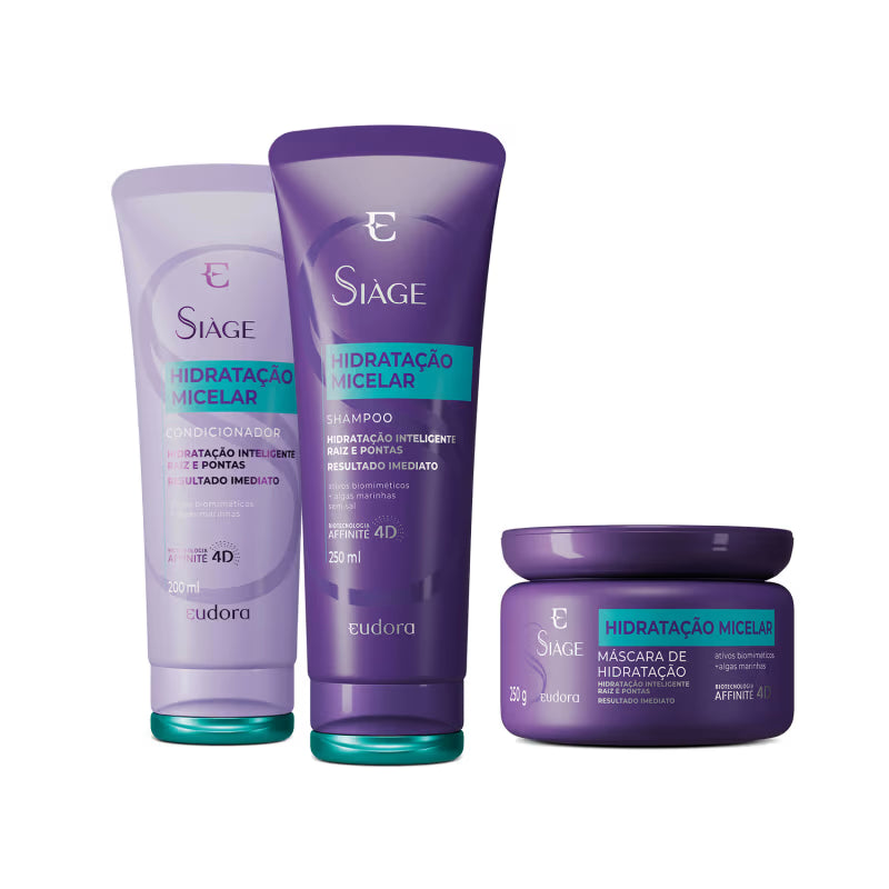 Kit Eudora Siàge Hidratação Micelar
