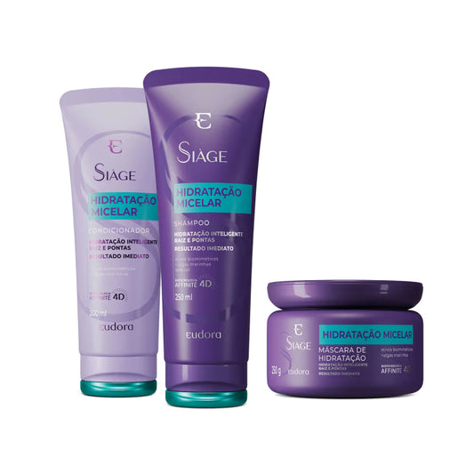 Kit Eudora Siàge Hidratação Micelar