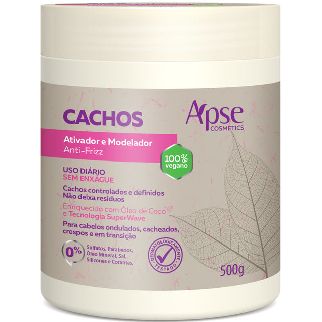 Ápice Anti-Frizz Activating and Shaping Cream 500g - Effective Solution for Frizz-Free Hair