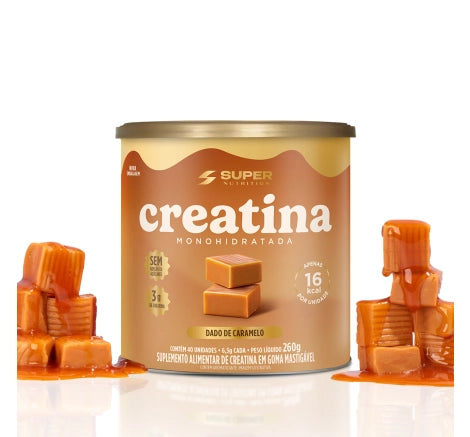 Creatina Caramel Dados de Caramelo - Super Nutrition
