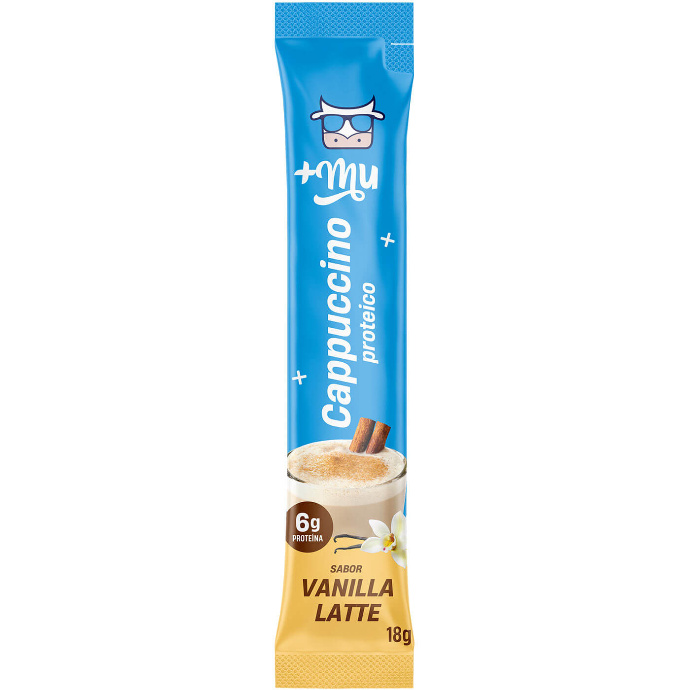 Mu Vanilla Latte Protein Cappuccino 18g - Flavor and Nutrition in a Sachet