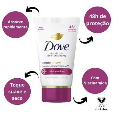 Desodorante Antitranspirante Creme Sérum Dove