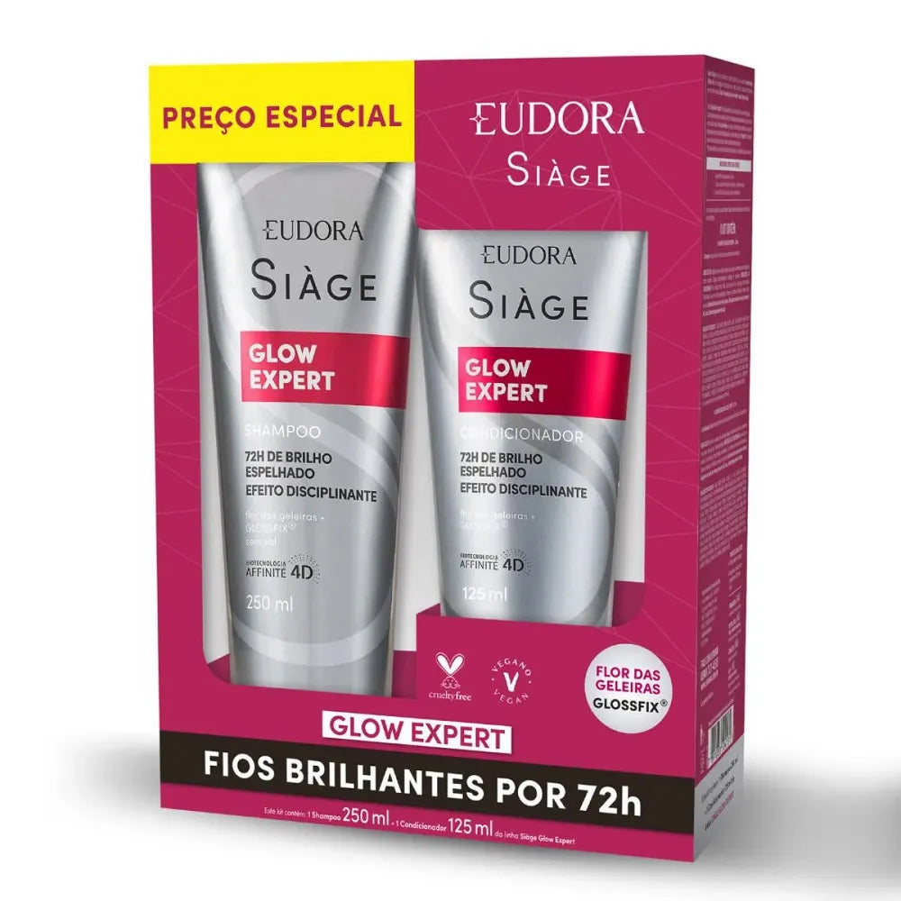 Siàge Glow Expert Shampoo and Conditioner 250ml + 125ml